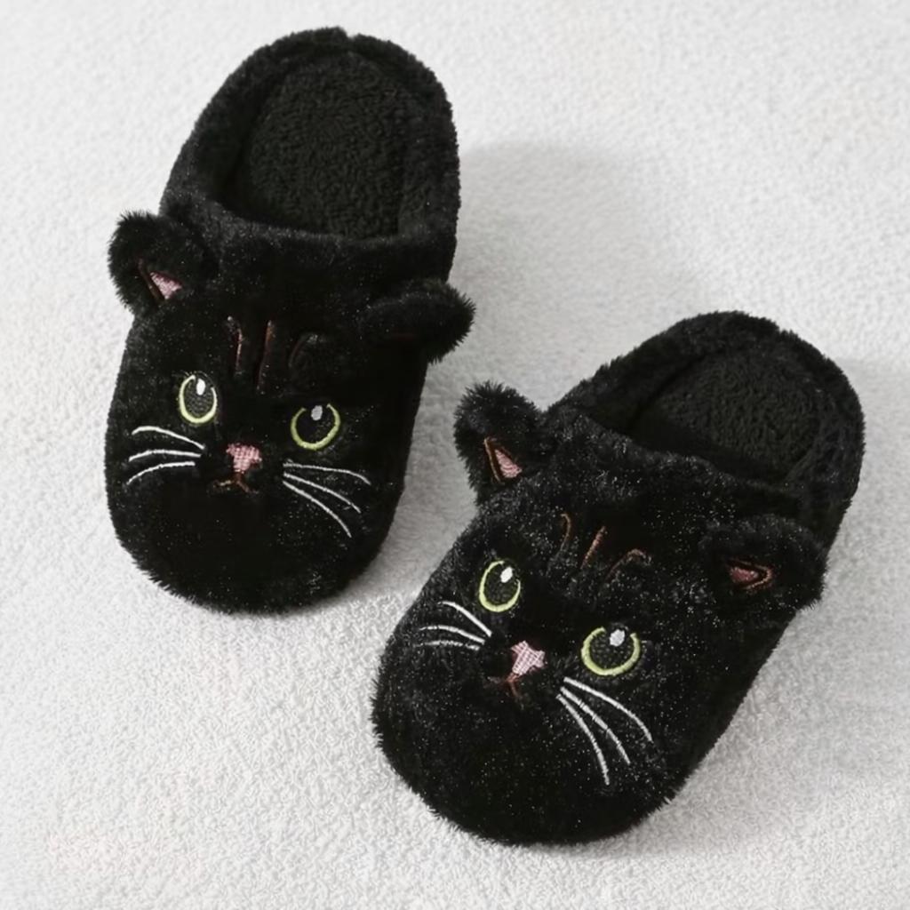 Pantuflas Gato Negro